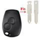Key case for Renault Megane Modus Espace Laguna Duster Logan DACIA Sandero Fluence Clio Kangoo, 2 bt